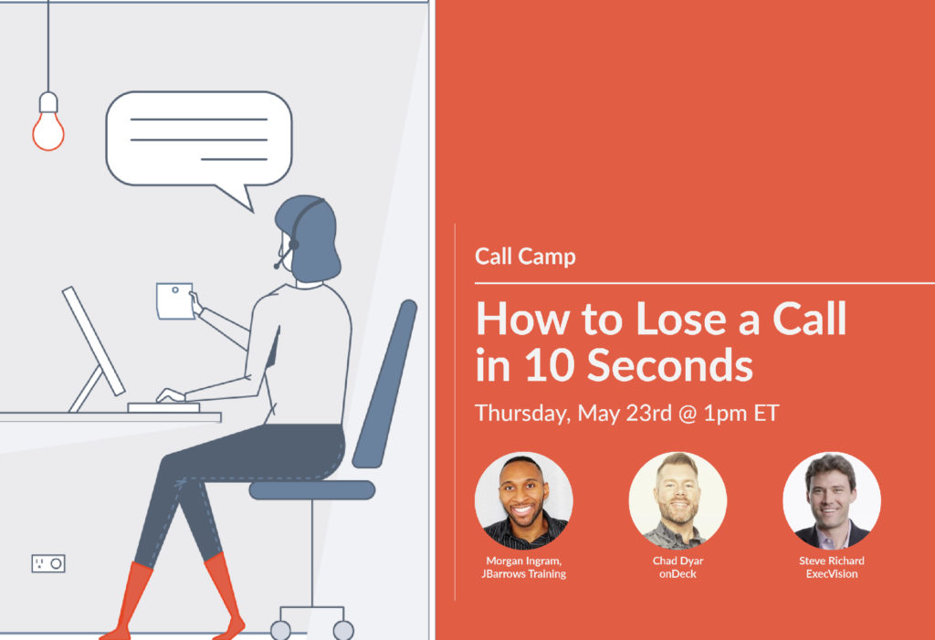 Join Call Camp: The #1 Webinar for Sales Training