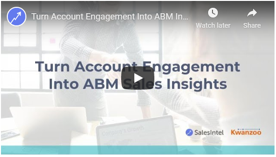 Turn account engagement into ABM Sales insight
