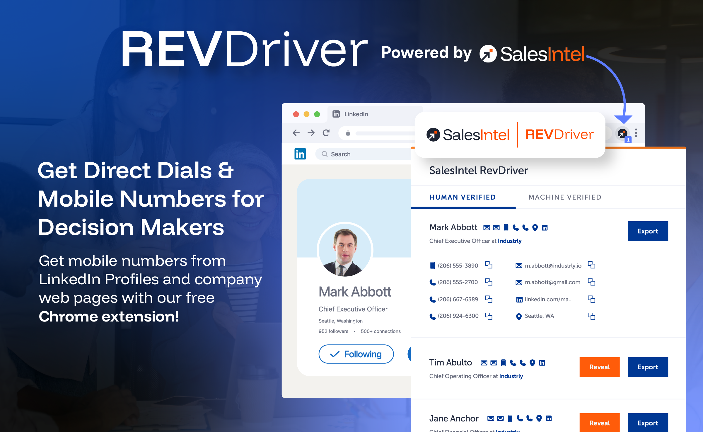 RevDriver - Best Chrome Extension for Prospecting and Email Finding
