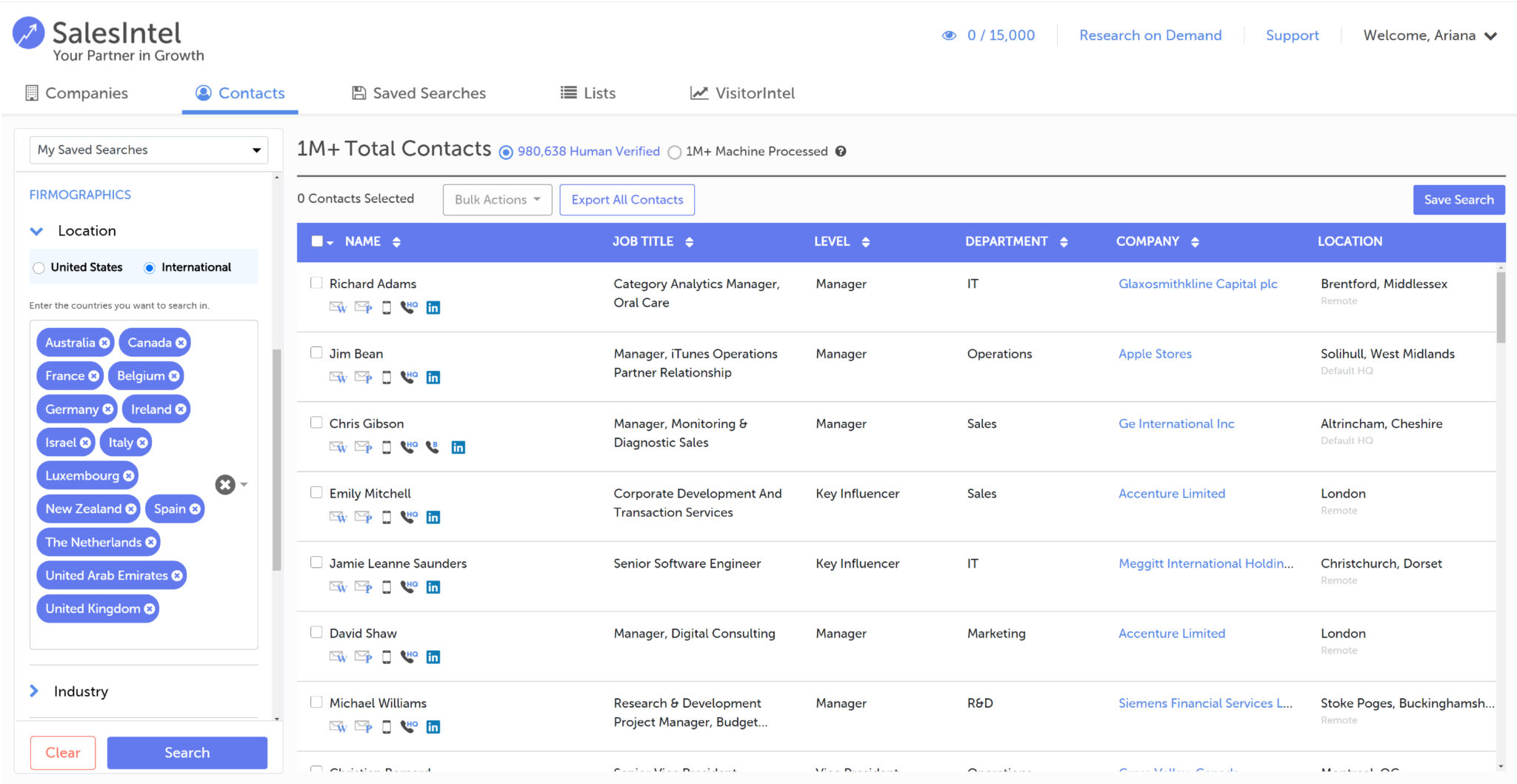 SalesIntel Inc. Adds New International Data Sets to the Client Portal