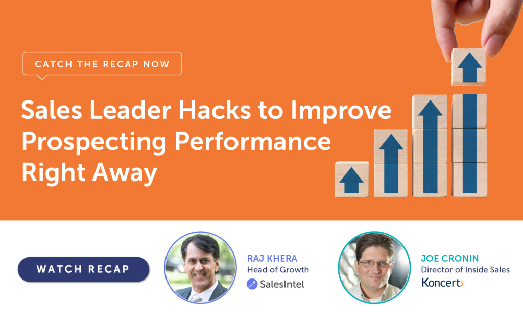 Sales Leader Hacks To Improve Prospecting Performance Right Away