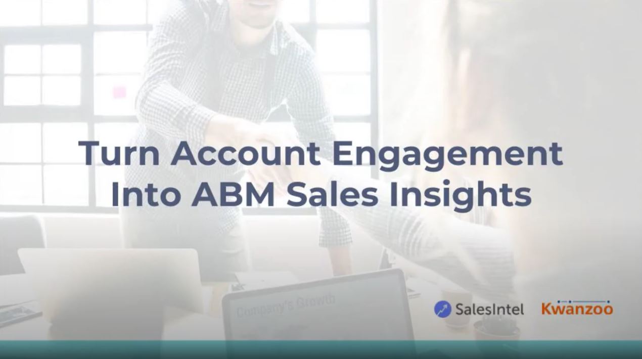 Turn account engagement into ABM Sales insight