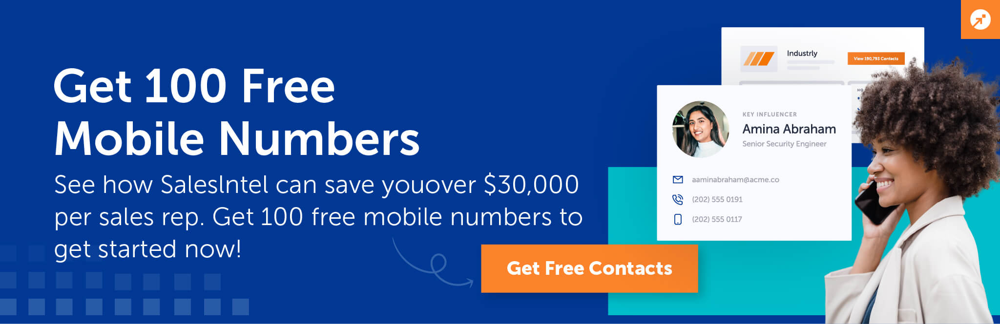 get 100 free mobile numbers