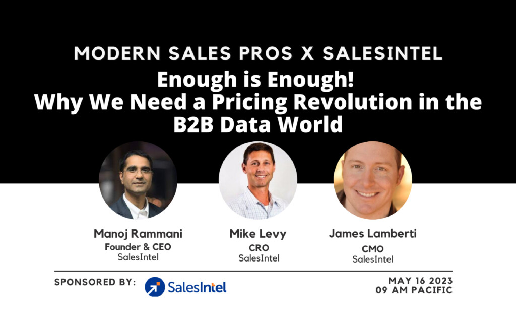 Enough is Enough! Why We Need a Pricing Revolution in the B2B Data World100