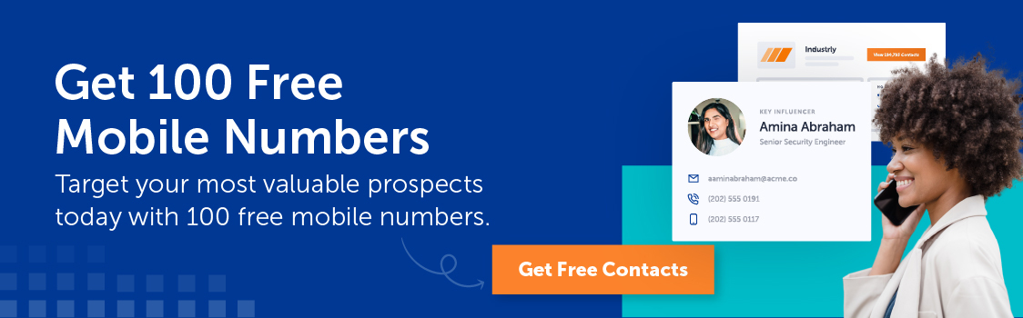 Get 100 Free Mobile Numbers