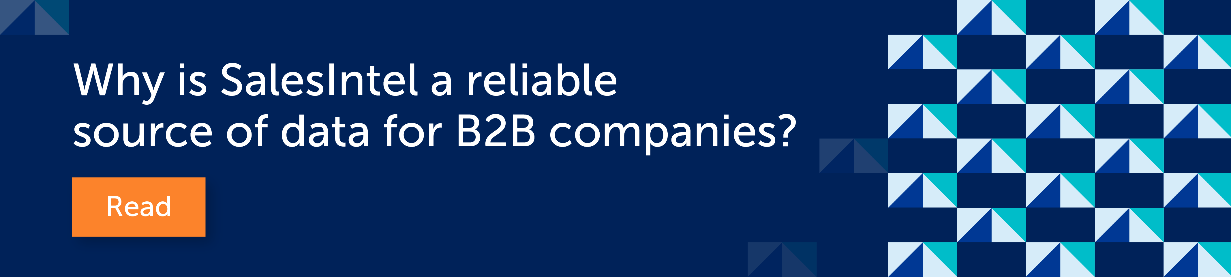 why is salesintel a reliable b2b data partner