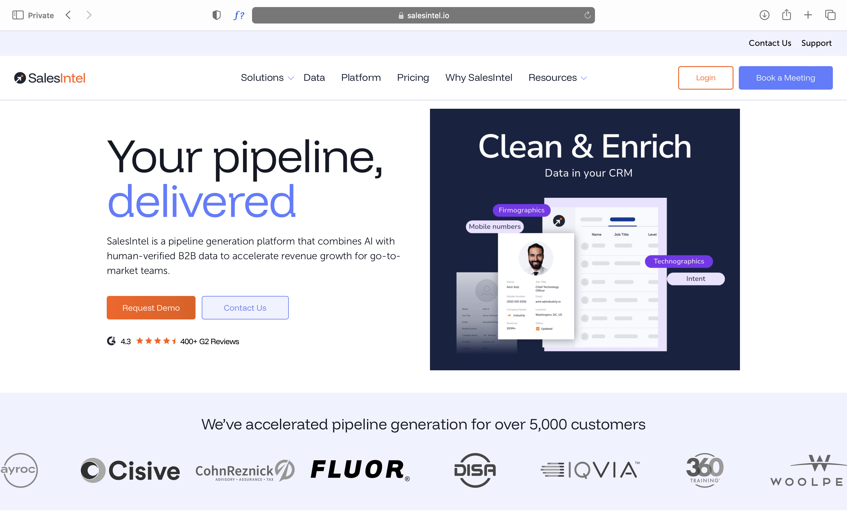 salesintel website