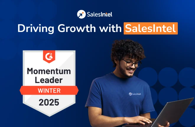 SalesIntel G2 Momentum Leader in B2B Sales Intelligence