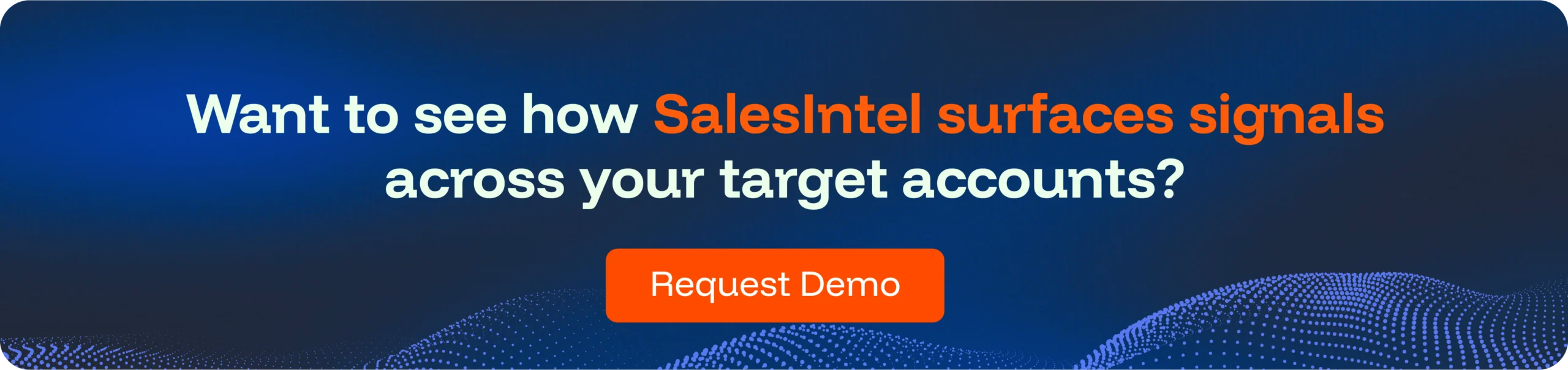 How SalesIntel surface signals