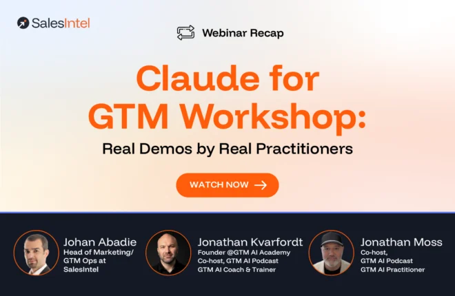 Recap, claude for GTM workshop